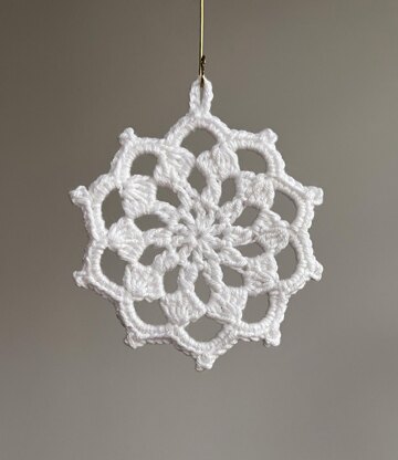 Ten Point Snowflake Ornament