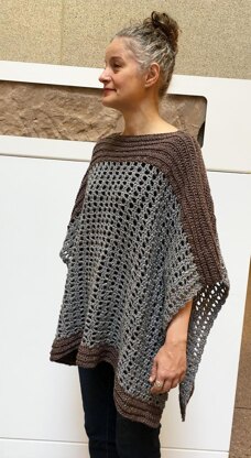 Crochet Poncho Pattern: Easy-Peasy Two Rectangle Poncho