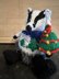 Christmas Badger Carrying Christmas Tree - Chocolate Orange Cover/Stuffed Toy - Knitting Pattern