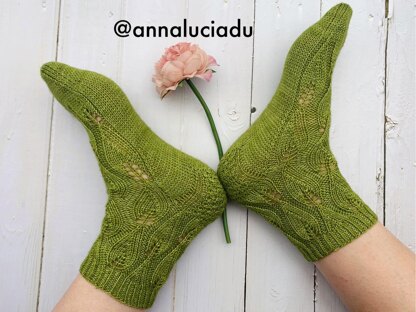 Lucky Leaf Sock