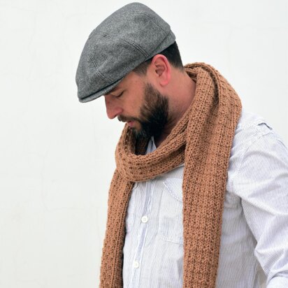 Desert Sand knit scarf
