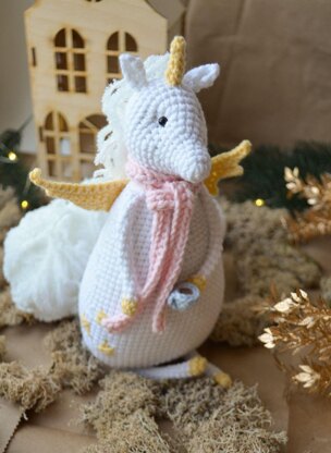 Pegasus with coffee amigurumi
