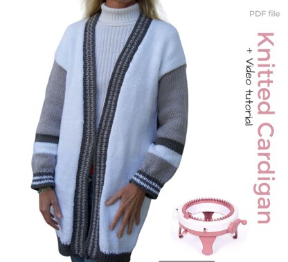 Sentro knitting machine cardigan