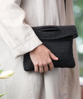 Churchmouse Studio Crocheted Crossbody Bags & Clutch in Rowan Creative Linen/Ra-RaRaffia PDF