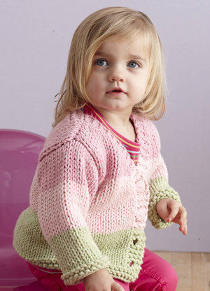 Fairy Tale Cardi in Lion Brand Baby's First - L0008