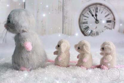 Christmas mouse+3 little mice