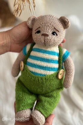 Teddy Bear knitting pattern PDF