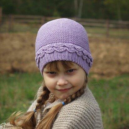 Tiered crochet hat