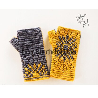 Baltic Sun Fingerless Gloves & Bonus Earwarmer