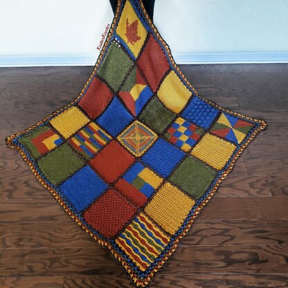 Tunisian Sampler Blanket CAL (16 squares)