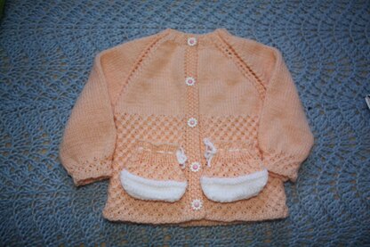 Dainty Daisies Cardigan and Booties