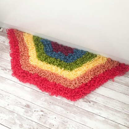 Loopy Rainbow Rug