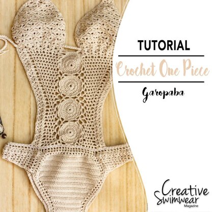 White Crochet Swimsuit Crochet pattern by Fabiana Correa