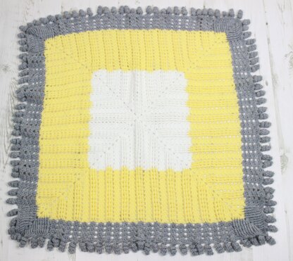 Curly Edge Blanket Crochet Pattern #103