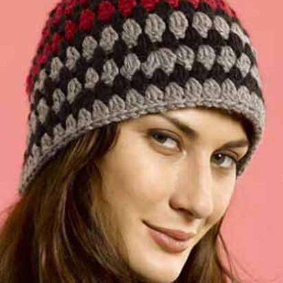 Tri-Color Cloche in Caron Simply Soft and Simply Soft Heathers - Downloadable PDF