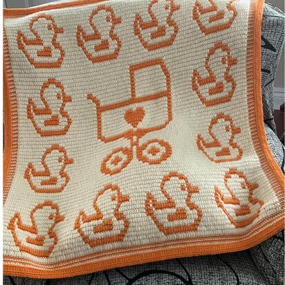 Oh Baby Baby Baby Blanket Overlay Mosaic Crochet Pattern