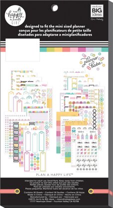 Happy Planner Sticker Value Pack - Planner Babe, Mini 30 Sheets