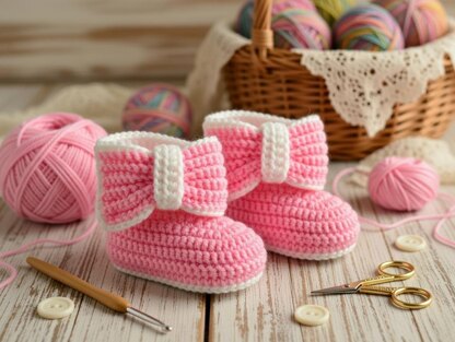 Crochet Baby Booties Pattern | Easy Converse Style Shoes PDF + Video Tutorial | Handmade Newborn Gift