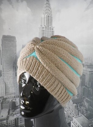 Stripe Beehive Turban Hat