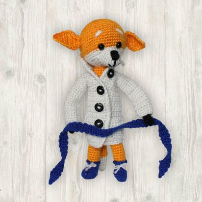 Fred the Fox Crochet Pattern, Fox Crochet Pattern, Amigurumi Fox