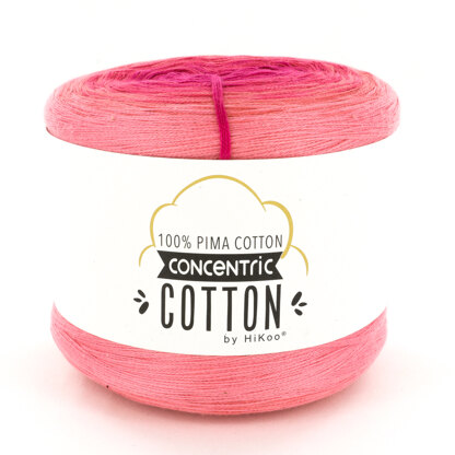 HiKoo Concentric Cotton Yarn - Shades of Coral - 2008