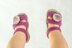 Girls Knit Summer Sandals With Primroses