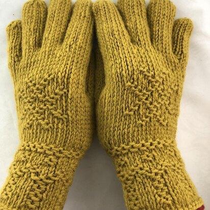 Toasty: Twined Knitted Gloves