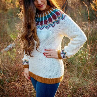 Traveler Fair Isle Crochet Sweater