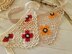 Boho Bandana with Floral Motif, Freeform Mesh and Filet Crochet Design (H8)