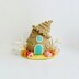 Crochet seashell, amigurumi seashell, crochet doll house, amigurmi doll house, Seashell house