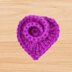 A crochet twist heart pattern