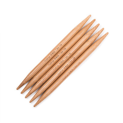 HiyaHiya Bamboo Double Pointed Needles 5" 12cm (Set of 5)