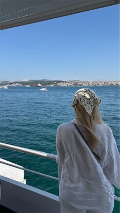 Bandana with Poppies