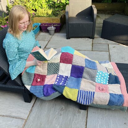 Cottage Core Blanket - knitting pattern