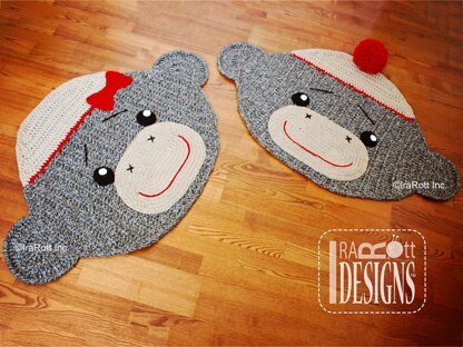 Spunky the Sock Monkey Rug