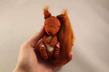 Baby Red Squirrel Amigurumi Pattern