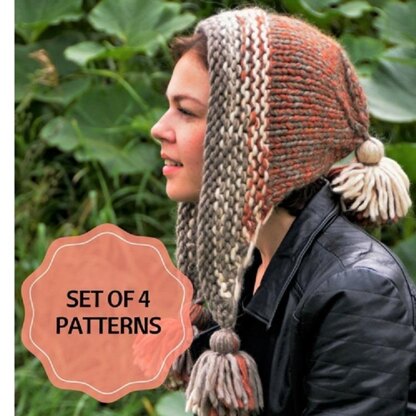 Set of 4 Hat Patterns