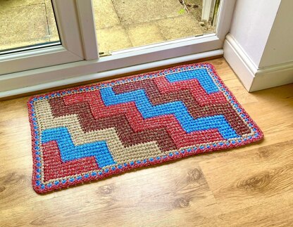 Stairs motif rug by HueLaVive