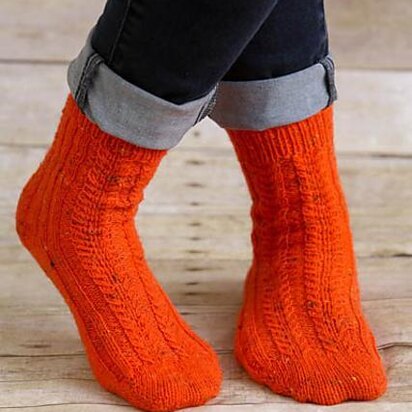 K150-Vivid Tulip Socks - knitting pattern