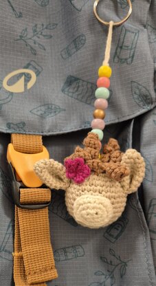 Keychain Figure Dolls Angel Cat Dog Dragon Elf Fox Giraffe Horse Koala Llama Panda Reindeer Santa Triceratops Unicorn Christmas crochet amigurumi