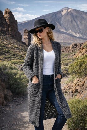 Volcanic Grace Long Cardigan