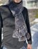 Men's chunky merino scarf