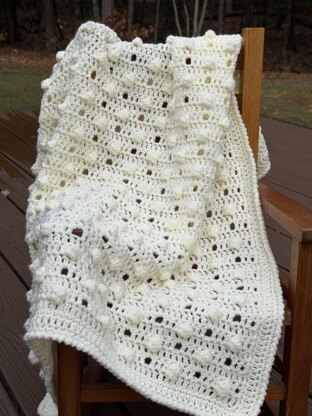 Dotty about Bobbles! Aran Blanket