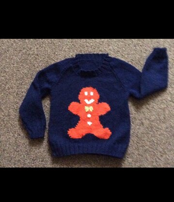 Gingerbread man jumper