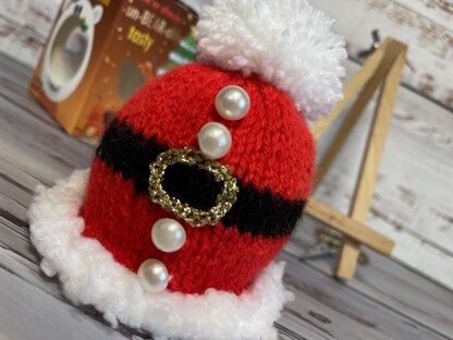 Santa Chocolate Orange Cover Knitting Pattern