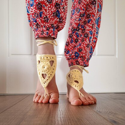 Tangled Barefoot Sandals