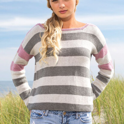 Marquita Sweater in Berroco Pima 100 - 385-5 - Downloadable PDF