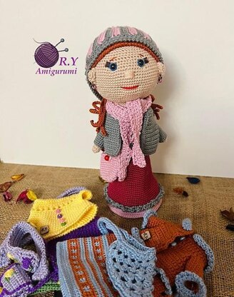 Amigurumi Lala winter outfit