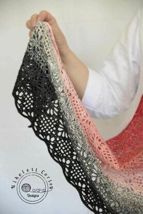 Ruby's Diamonds Shawl