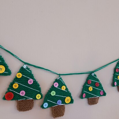 Festive Bunting Christmas Trees